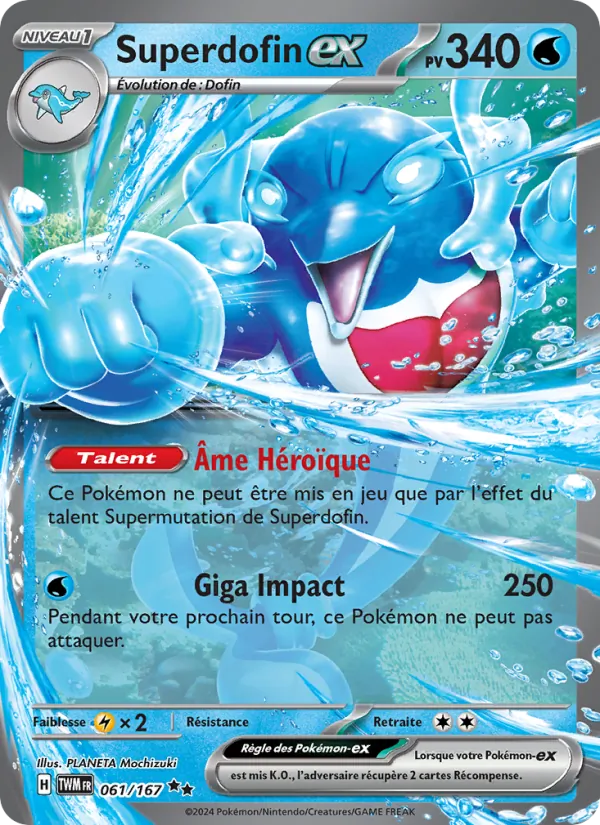 Carte Superdofin-ex de l'extension Mascarade Crépusculaire, numéro 061/167