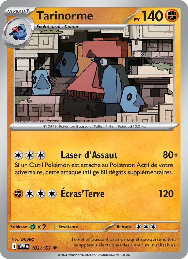 Carte Tarinorme de l'extension Mascarade Crépusculaire, numéro 102/167
