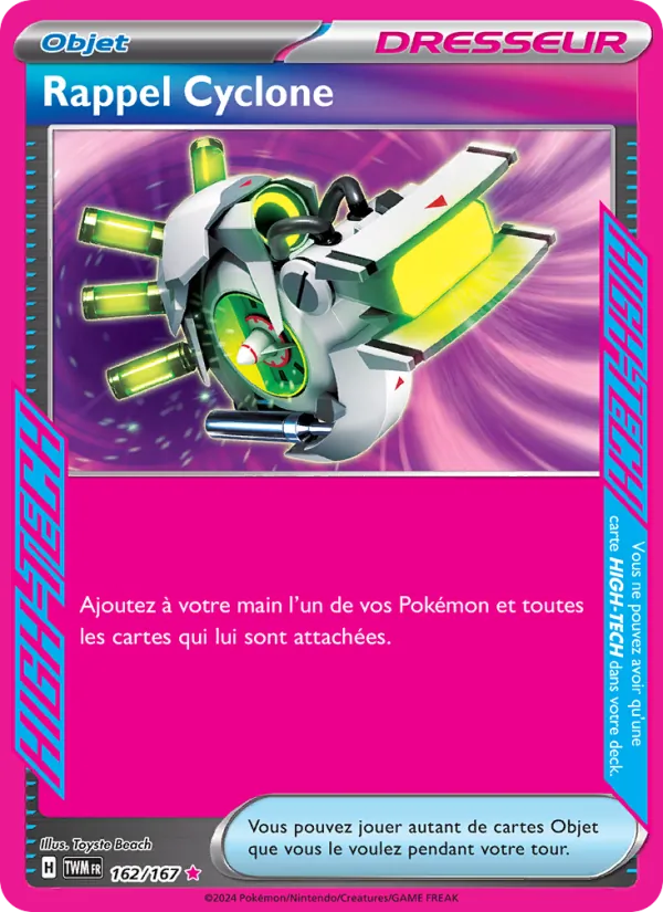 Carte Rappel Cyclone de l'extension Mascarade Crépusculaire, numéro 162/167