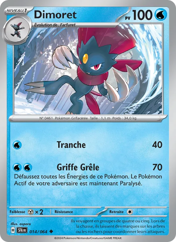 Carte Dimoret de l'extension Fable Nébuleuse, numéro 014/64