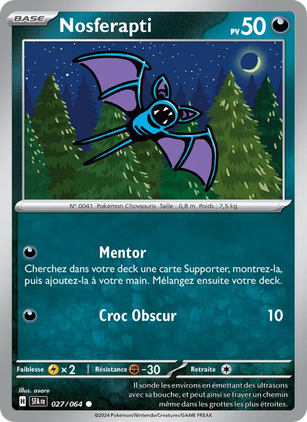 Carte Nosferapti de l'extension Fable Nébuleuse, numéro 027/64