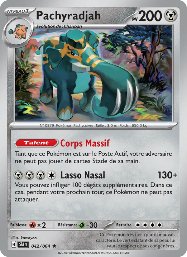 Carte Pachyradjah de l'extension Fable Nébuleuse, numéro 042/64