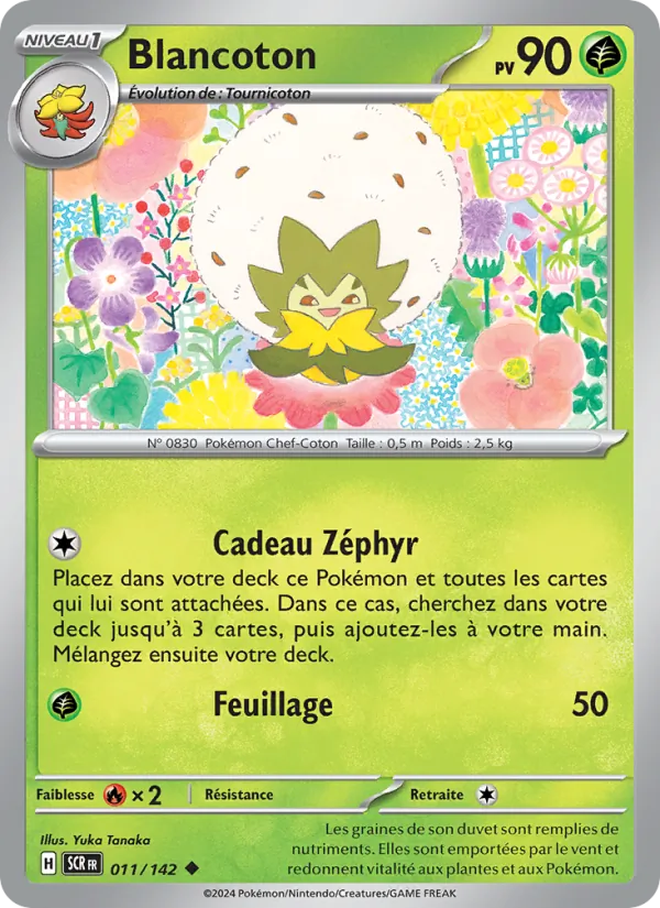Carte Blancoton de l'extension Couronne Stellaire, numéro 011/142