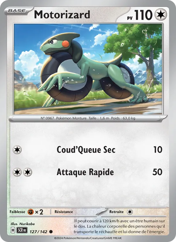 Carte Motorizard de l'extension Couronne Stellaire, numéro 127/142