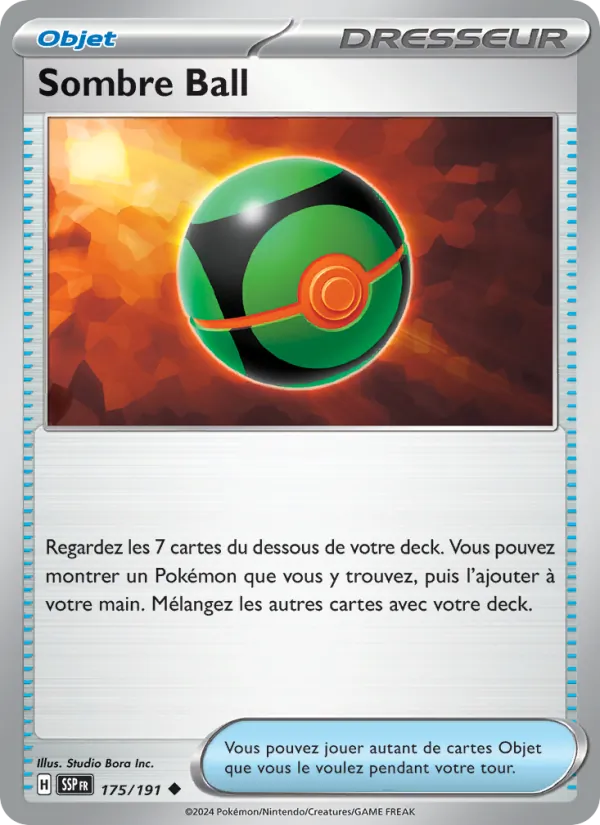 Carte Sombre Ball de l'extension Étincelles Déferlantes, numéro 175/191