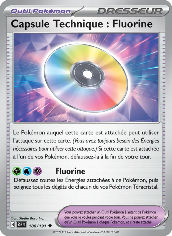 Carte Capsule Technique : Fluorine de l'extension Étincelles Déferlantes, numéro 188/191