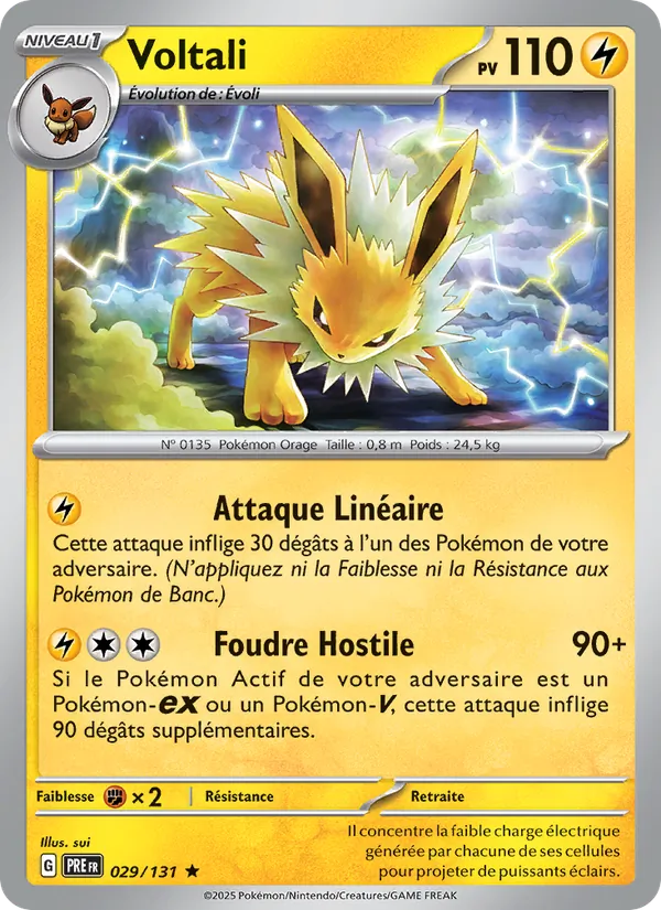 Carte Voltali de l'extension Évolutions Prismatiques, numéro 029/131