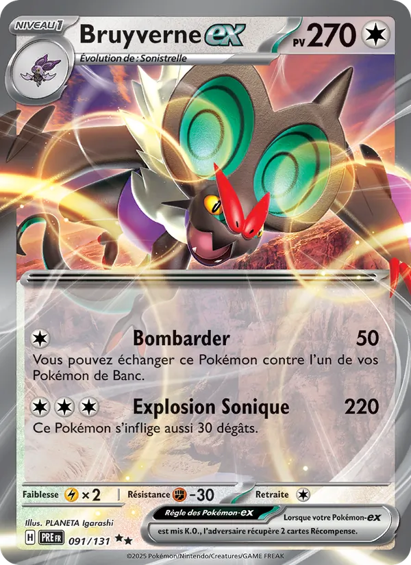 Carte Bruyverne-ex de l'extension Évolutions Prismatiques, numéro 091/131