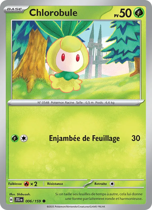 Carte Chlorobule de l'extension Aventures Ensemble, numéro 006/159