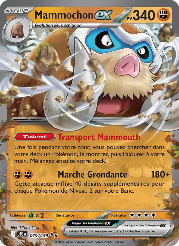 Carte Mammochon-ex de l'extension Aventures Ensemble, numéro 079/159