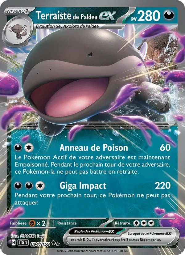Carte Terraiste de Paldea-ex de l'extension Aventures Ensemble, numéro 094/159