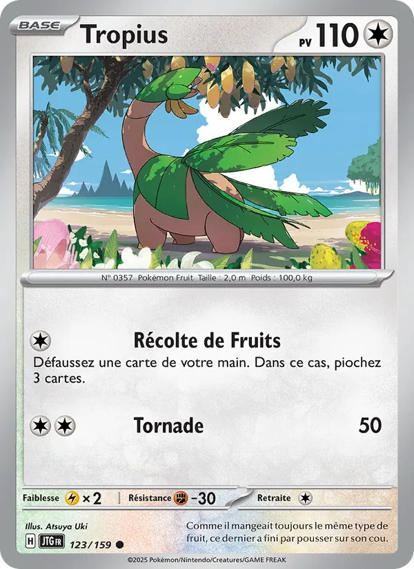 Carte Tropius de l'extension Aventures Ensemble, numéro 123/159