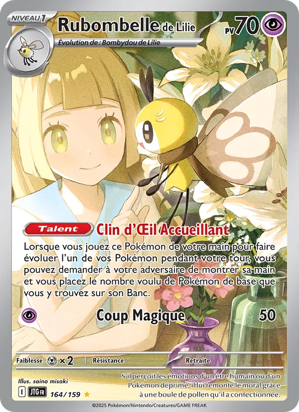 Carte Rubombelle de Lilie de l'extension Aventures Ensemble, numéro 164/159