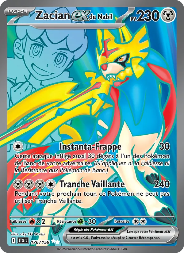Carte Zacian-ex de Nabil de l'extension Aventures Ensemble, numéro 176/159