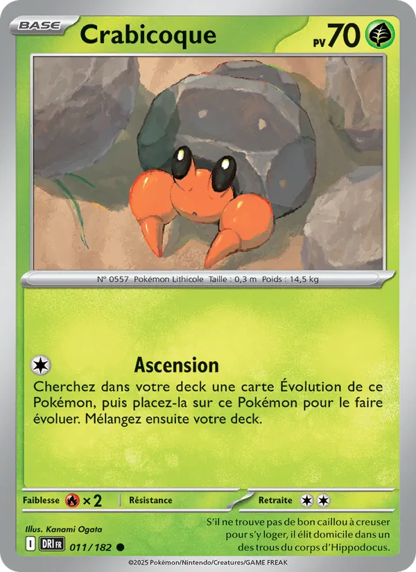 Carte Crabicoque de l'extension Rivalités Destinées, numéro 011/182