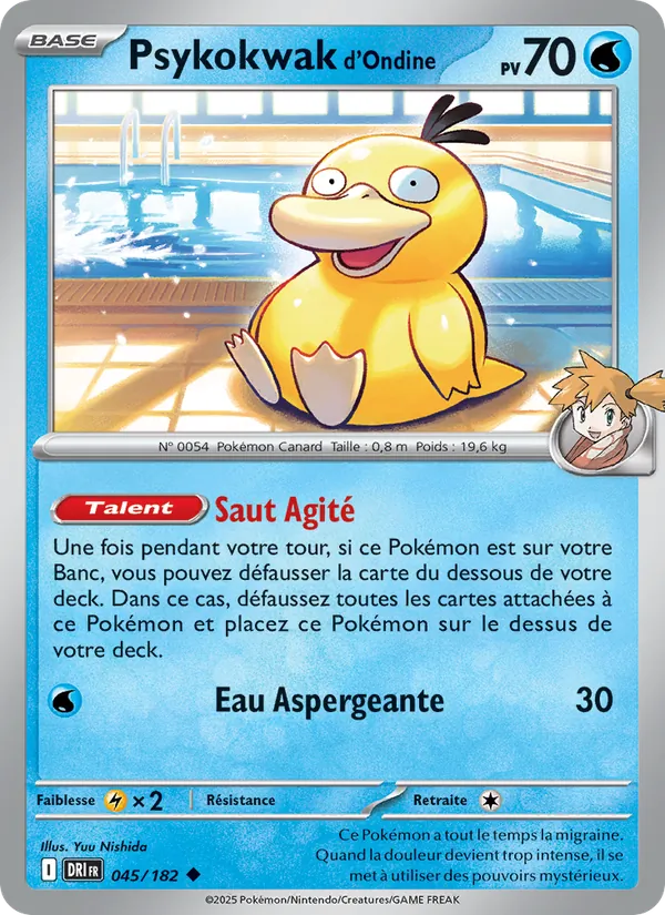 Carte Psykokwak d'Ondine de l'extension Rivalités Destinées, numéro 045/182