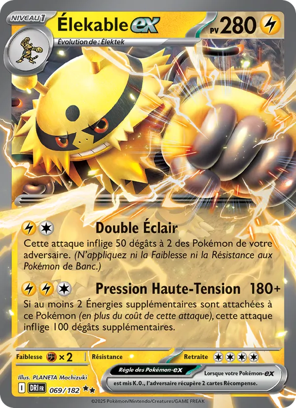Carte Élekable-ex de l'extension Rivalités Destinées, numéro 069/182