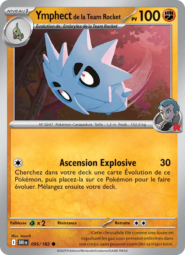 Carte Ymphect de la Team Rocket de l'extension Rivalités Destinées, numéro 095/182