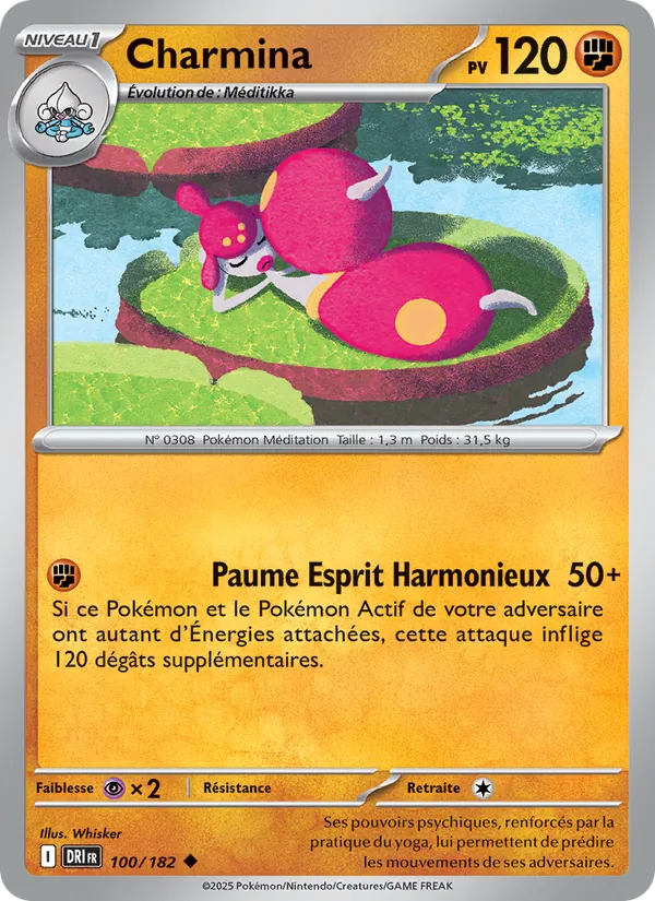 Carte Charmina de l'extension Rivalités Destinées, numéro 100/182