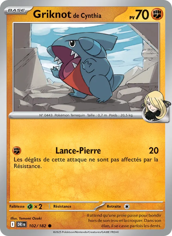 Carte Griknot de Cynthia de l'extension Rivalités Destinées, numéro 102/182