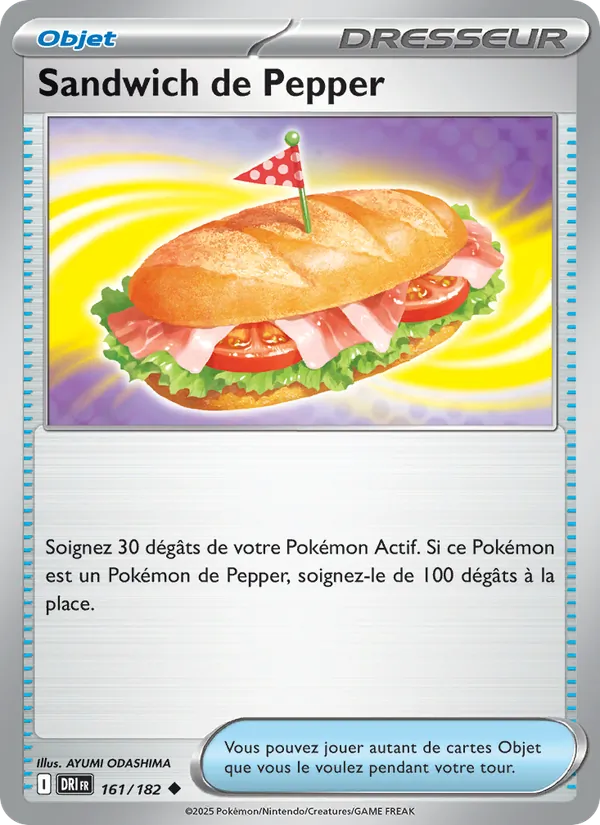 Carte Sandwich de Pepper de l'extension Rivalités Destinées, numéro 161/182