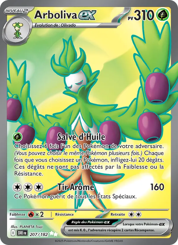 Carte Arboliva-ex de l'extension Rivalités Destinées, numéro 207/182