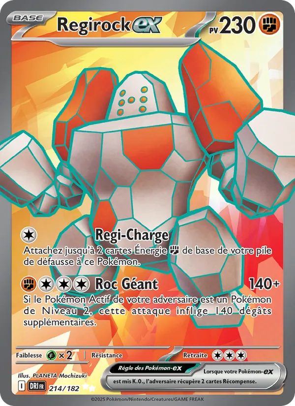 Carte Regirock-ex de l'extension Rivalités Destinées, numéro 214/182