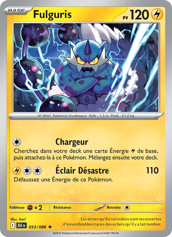 Carte Fulguris de l'extension Foudre Noire, numéro 033/86