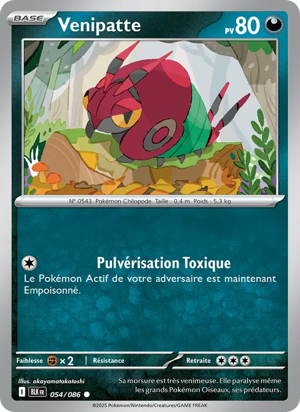 Carte Venipatte de l'extension Foudre Noire, numéro 054/86