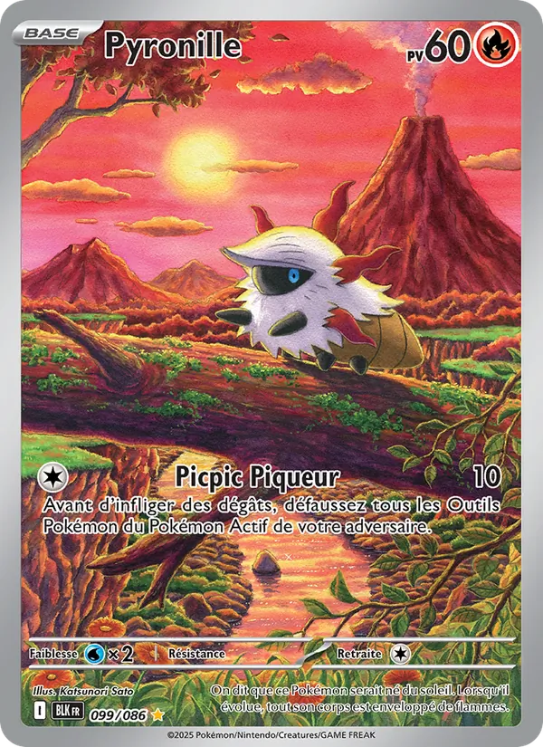 Carte Pyronille de l'extension Foudre Noire, numéro 099/86
