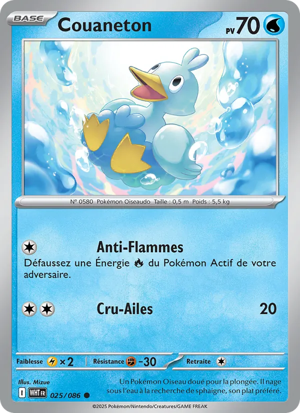 Carte Couaneton de l'extension Flamme Blanche, numéro 025/86