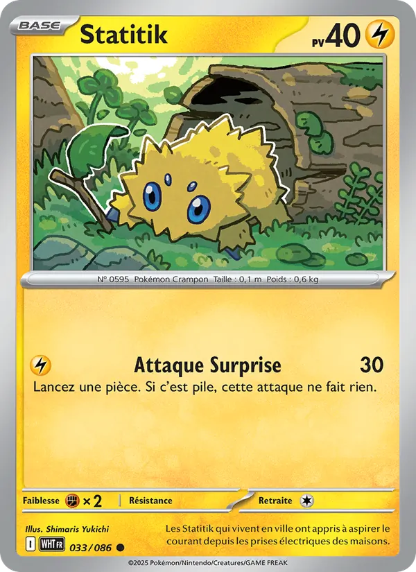 Carte Statitik de l'extension Flamme Blanche, numéro 033/86