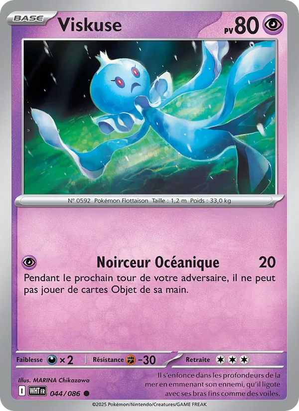 Carte Viskuse de l'extension Flamme Blanche, numéro 044/86