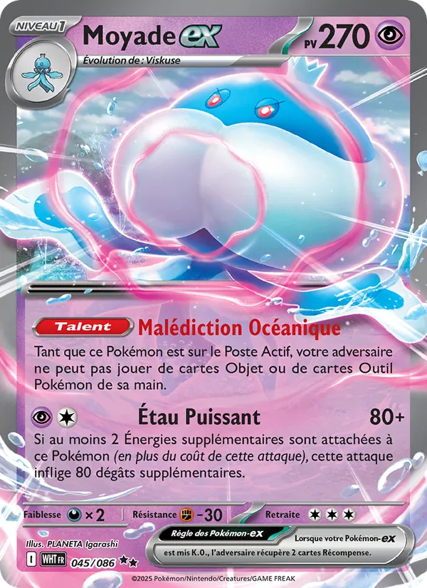 Carte Moyade-ex de l'extension Flamme Blanche, numéro 045/86