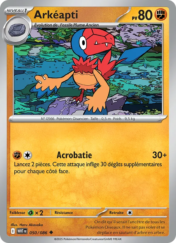 Carte Arkéapti de l'extension Flamme Blanche, numéro 050/86