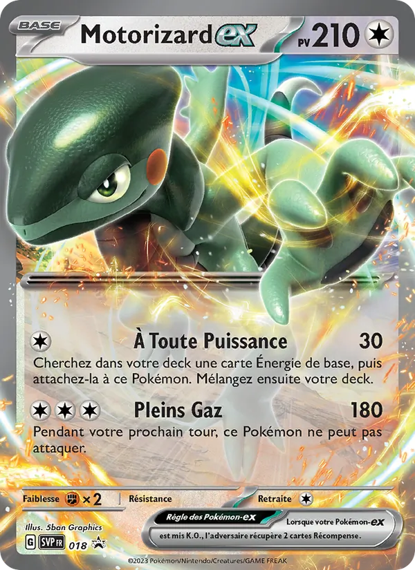 Carte Motorizard-ex de l'extension SVP Black Star Promos, numéro 018/225