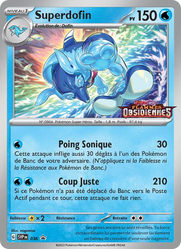 Carte Superdofin de l'extension SVP Black Star Promos, numéro 036/225