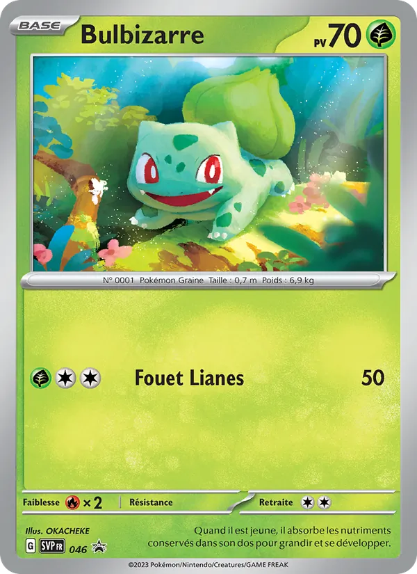 Carte Bulbizarre de l'extension SVP Black Star Promos, numéro 046/225