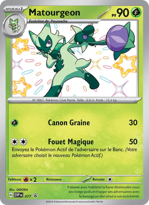 Carte Matourgeon de l'extension SVP Black Star Promos, numéro 077/225