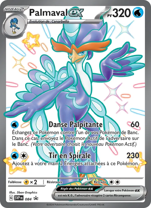 Carte Palmaval-ex de l'extension SVP Black Star Promos, numéro 084/225