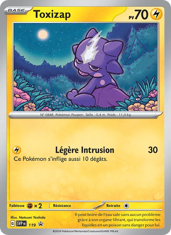 Carte Toxizap de l'extension SVP Black Star Promos, numéro 119/225