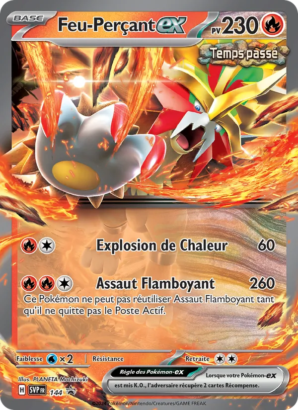 Carte Feu-Perçant-ex de l'extension SVP Black Star Promos, numéro 144/225