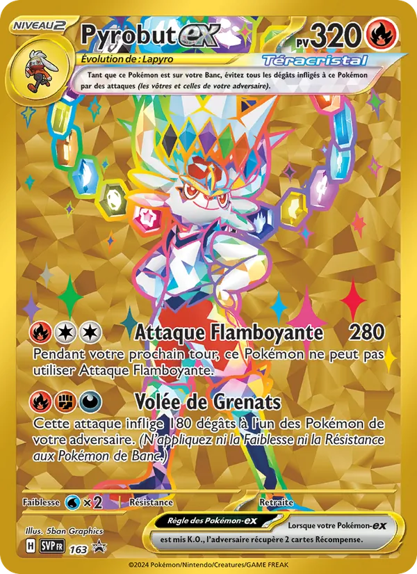 Carte Pyrobut-ex de l'extension SVP Black Star Promos, numéro 163/225