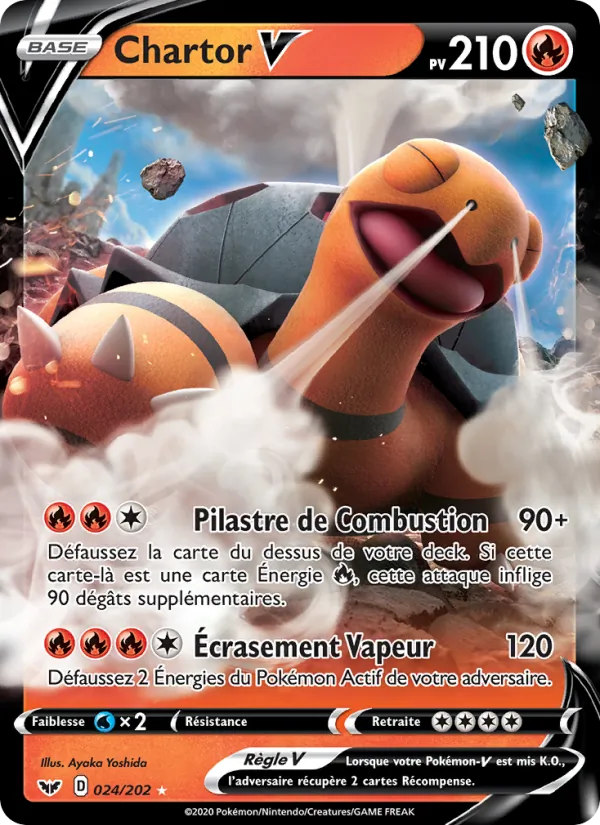 Carte Chartor V de l'extension Épée et Bouclier, numéro 24/202