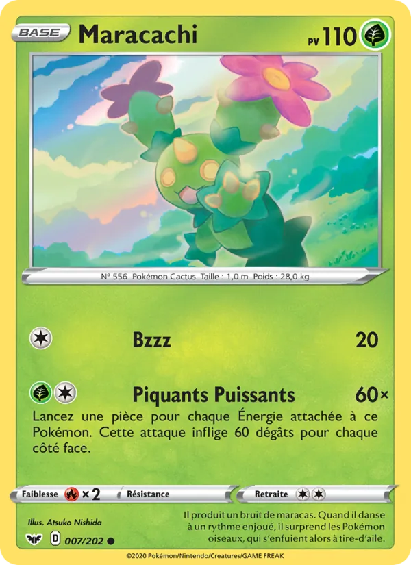 Carte Maracachi de l'extension Épée et Bouclier, numéro 7/202