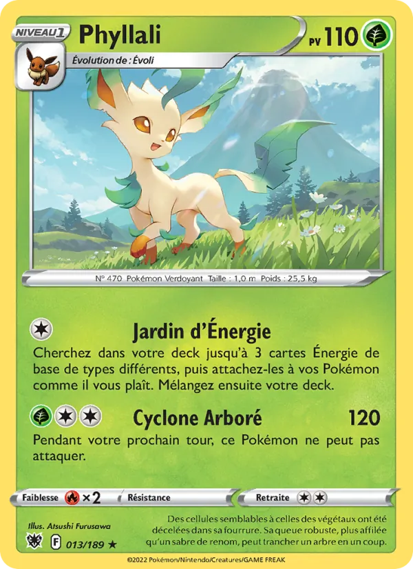 Carte Phyllali de l'extension Astres Radieux, numéro 013/189