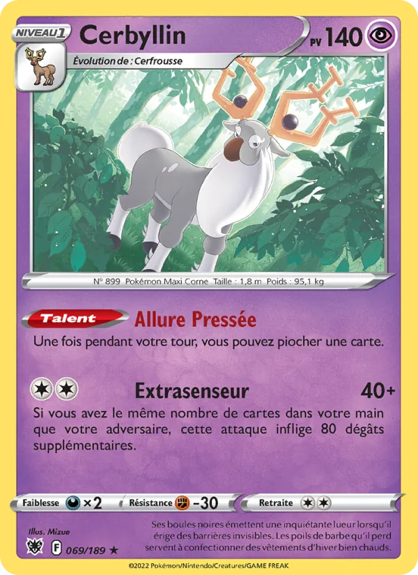 Carte Cerbyllin de l'extension Astres Radieux, numéro 069/189