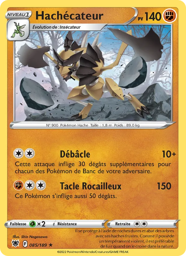 Carte Hachécateur de l'extension Astres Radieux, numéro 085/189