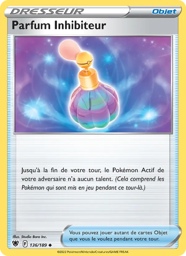 Carte Parfum Inhibiteur de l'extension Astres Radieux, numéro 136/189