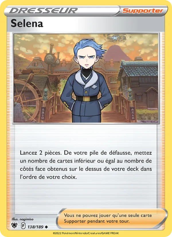 Carte Selena de l'extension Astres Radieux, numéro 138/189